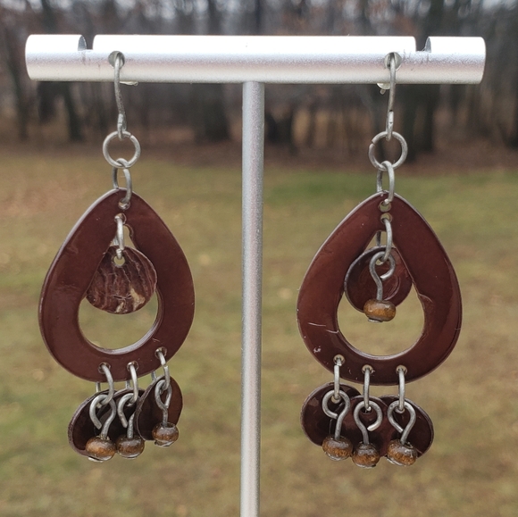 Jewelry - 68. Brown Dangle Earrings